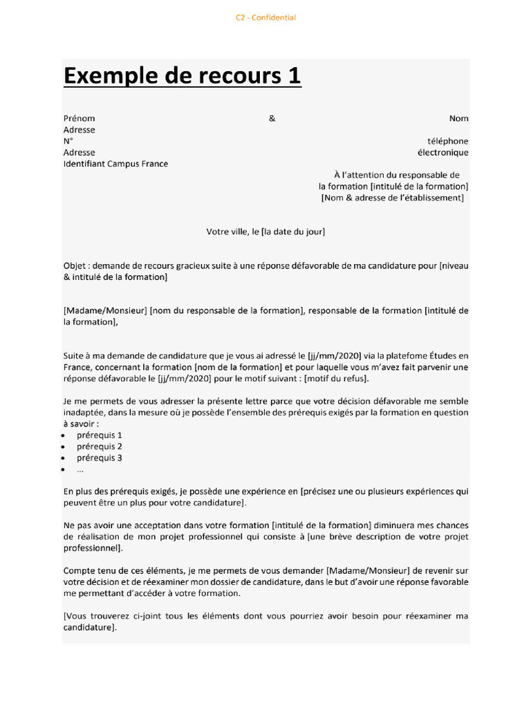 Recours Gracieux. | PDF