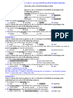 Synonyms and Antonyms Practice 02 Key