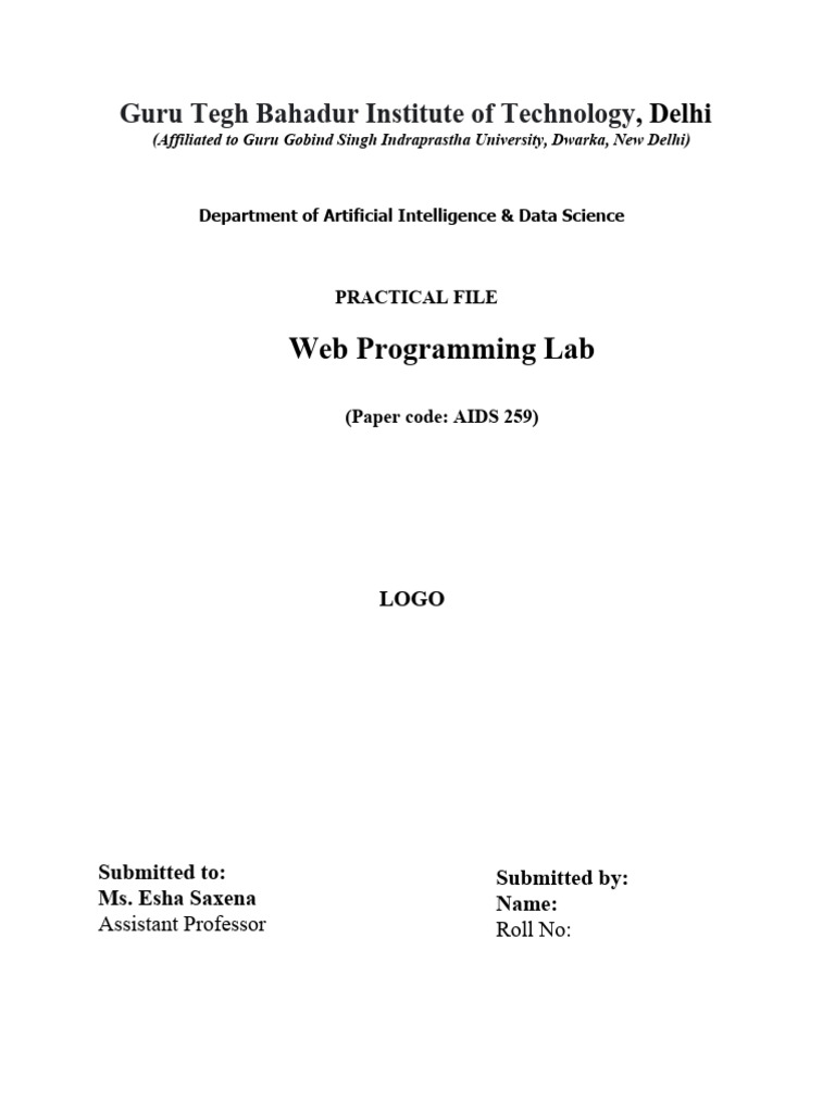 Lab File Format | PDF