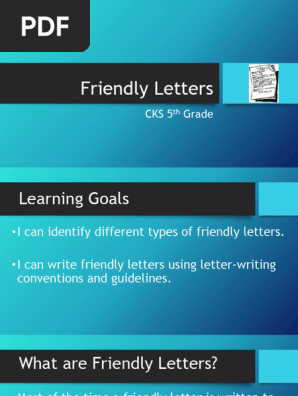Friendly Letters