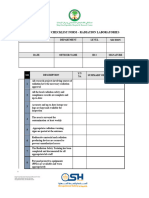 Monthly Inspection Checklist Form - Radiation Laboratories.