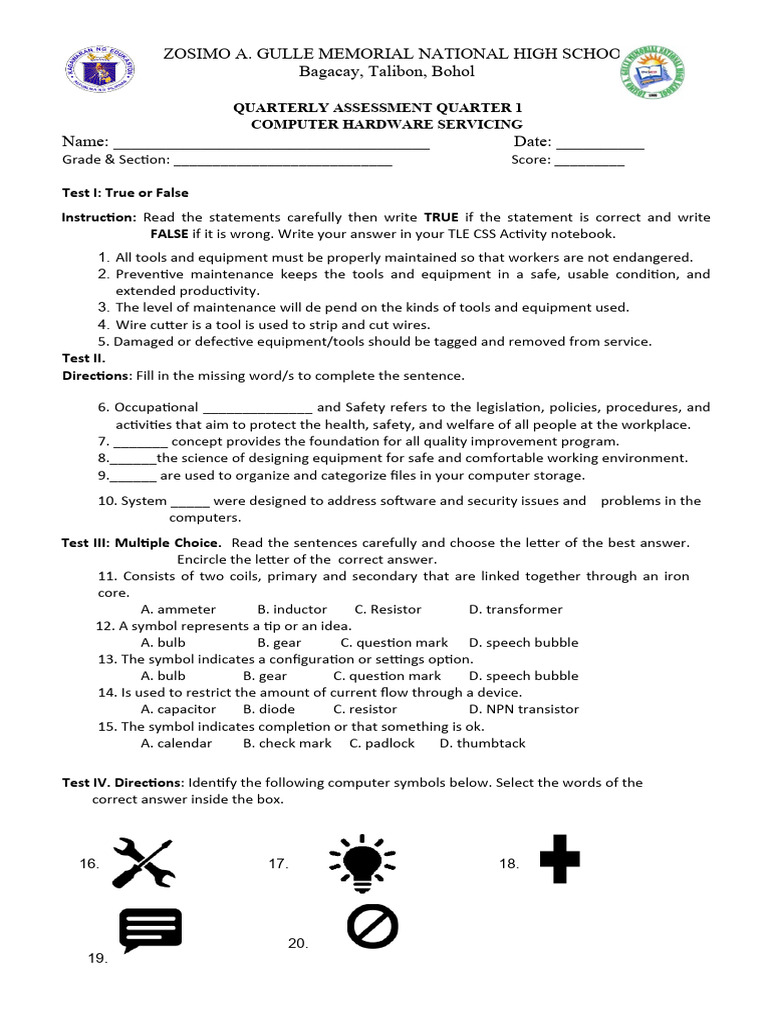 First Periodical Test Ict | PDF