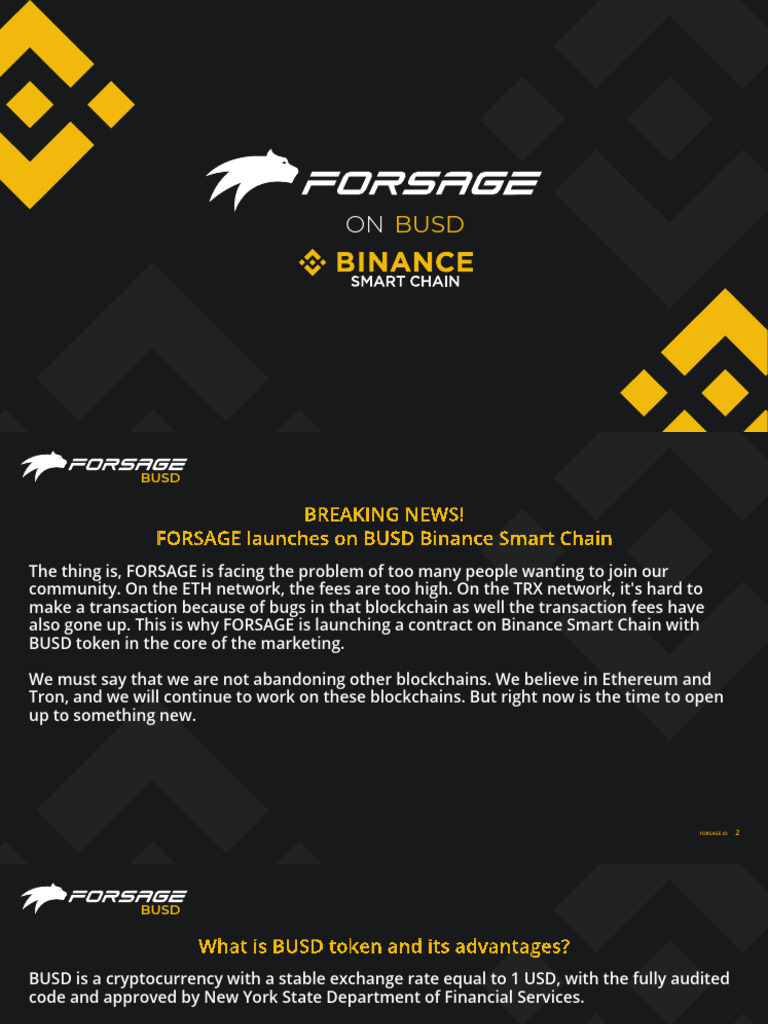 Forsage BUSD Eng | PDF | Cryptocurrency | Economies