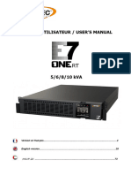 E7 One RT 5000 6000 8000 10k FR Doc Manuals