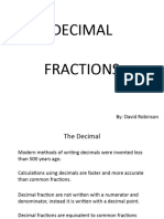 Unit 3 Decimal Fractions