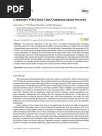 Controller-Pilot Data Link Communication Security