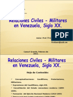 Relaciones Civiles-Militares Venezuela Siglo XX.