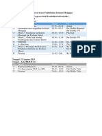 Rundown Acara Pembekalan Asistensi Mengajar