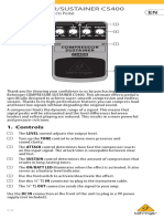 Behringer CS400 Manual