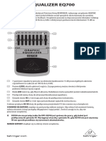 Behringer EQ700 Instrukcja PL