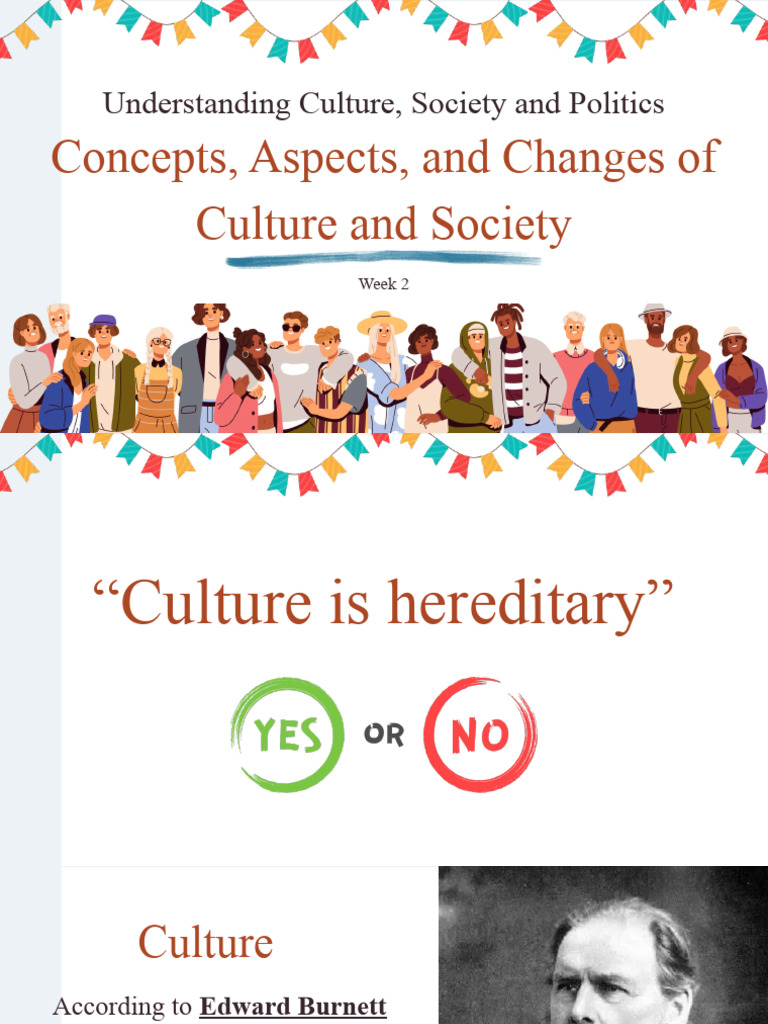 Week2 - Concepts, Aspects and Changes of Culture and Society | PDF ...
