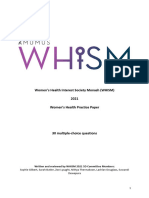 Whism WH 2021 MCQ Paper