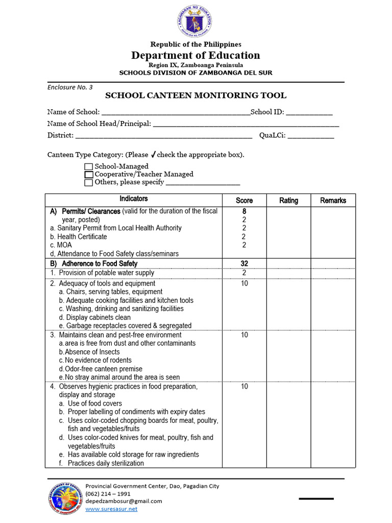 CANTEEN EVALUATION TOOL 2023 Edited Final PDF