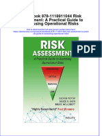 Etextbook 978 1118911044 Risk Assessment A Practical Guide To Assessing Operational Risks