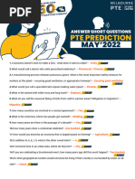 Pte Prediction: Answer Short Questions