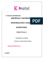 Práctica 3. Microbiota Humana