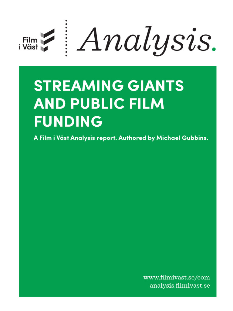 Future of Public Film Funding in Europe | PDF