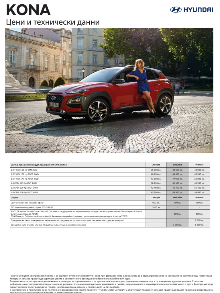 138_Hyundai-KONA-Price-List-01.03.2020 | PDF