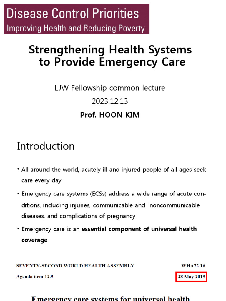 Strengthening Health Systems (COMMON) | PDF | Emergency Medical ...