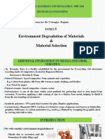 Lecture8-Environmental Degradation and Material Selection