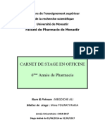 Rapport de Stage Officinal Octobre 2017 Ali