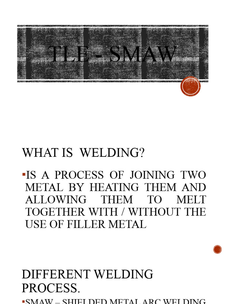 TLE SMAW PDF Welding Construction