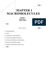 01 - Chapter 1 Macromolecules 20222023