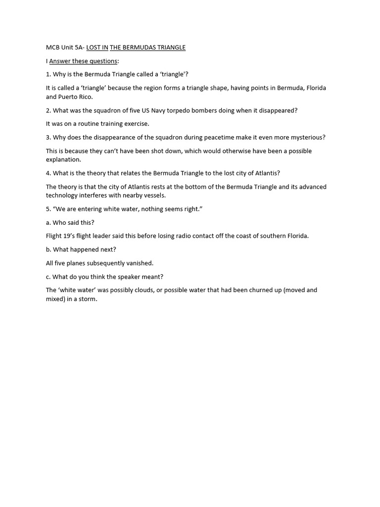 Lost in the bermudas triangle pdf
