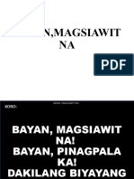 Bayan, Magsiawit Na