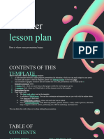 First Semester Lesson Plan XL by Slidesgo