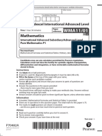 2201 Wma11 01 Ial Pure Mathematics p1 Jan 2022 PDF