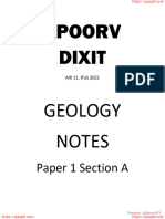 Apoorv Geology Paper 1 Section A