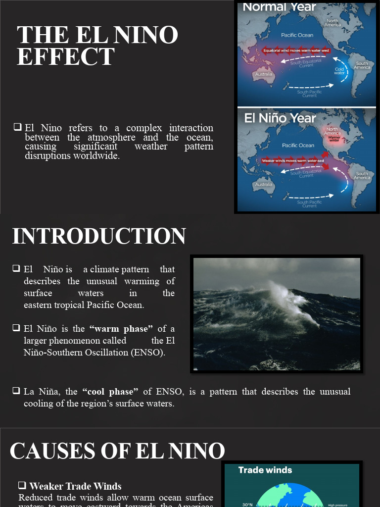 El Nino: Causes and Marine Impact | PDF