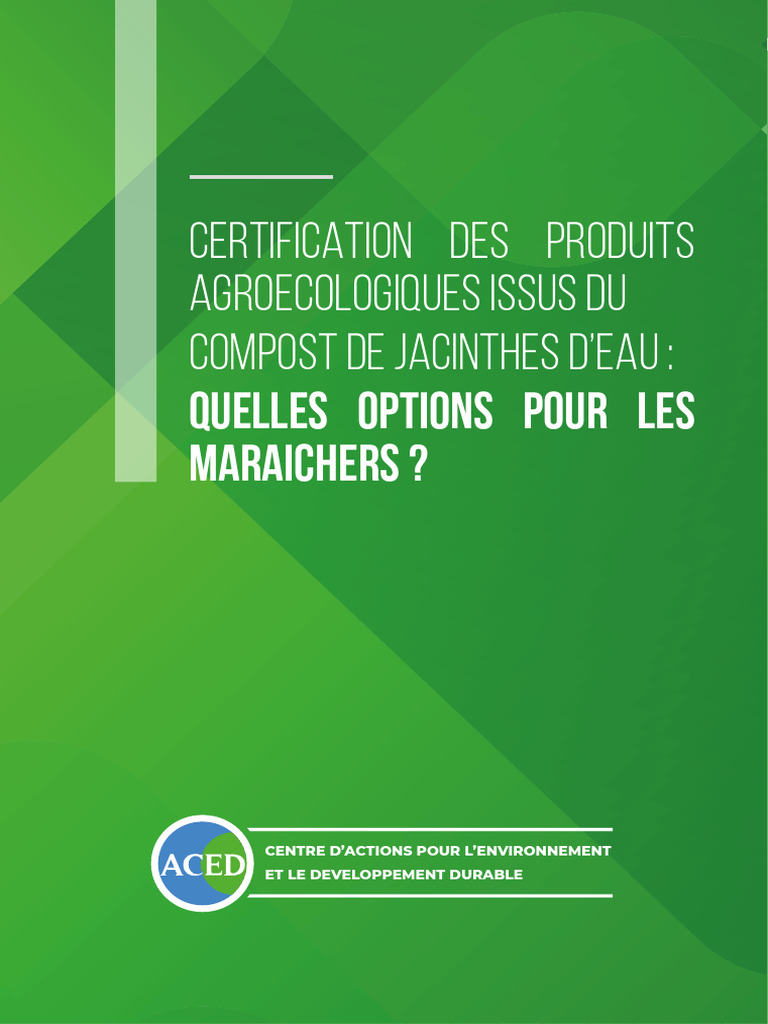 Certification bio pour maraîchers au Bénin | PDF | Agriculture ...