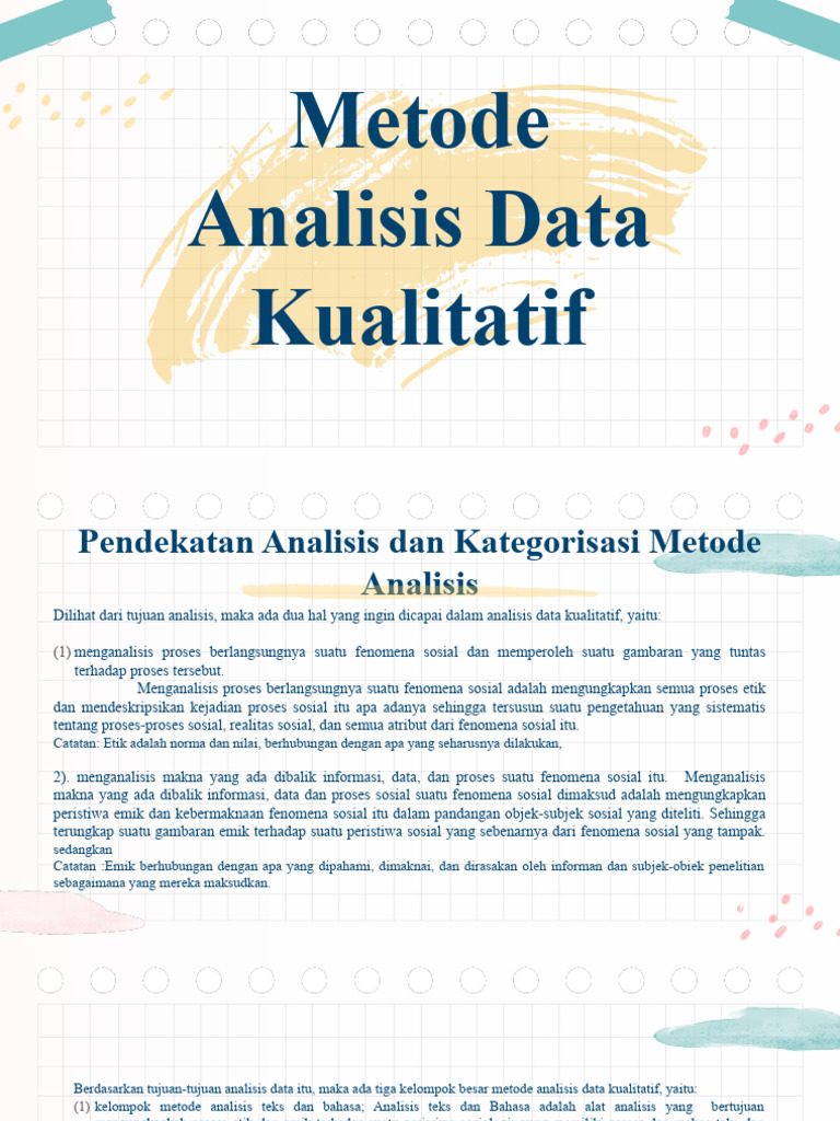 4.Metode Analisis Data Kualitatif | PDF