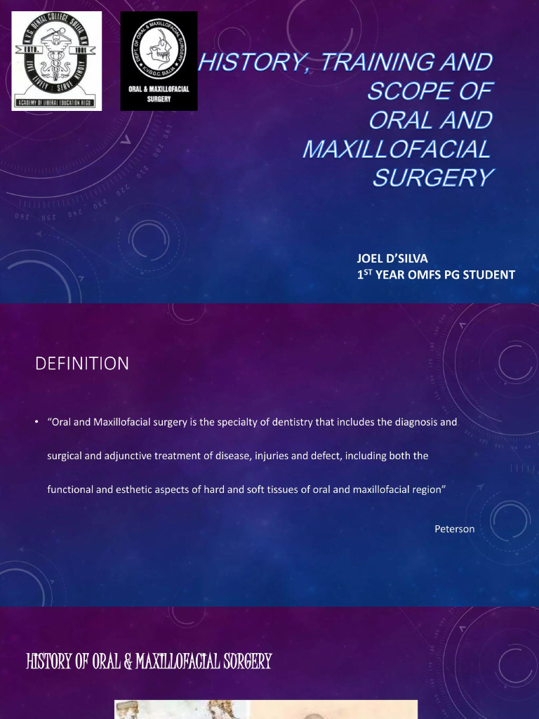 Oral and Maxillofacial Surgery | PDF