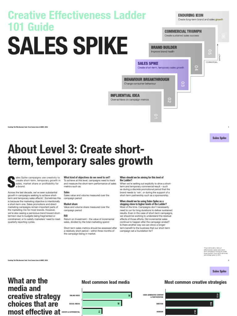 Sales Spike 101 | PDF | Return On Investment | Sales