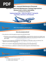 Implementing Rules - EASA Part-66-147 Training