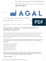 Antonio Moura - Acredito Que A Realidade Da Galiza Deva Ser Abordada em Salas de Aula - Associaçom Galega Da Língua