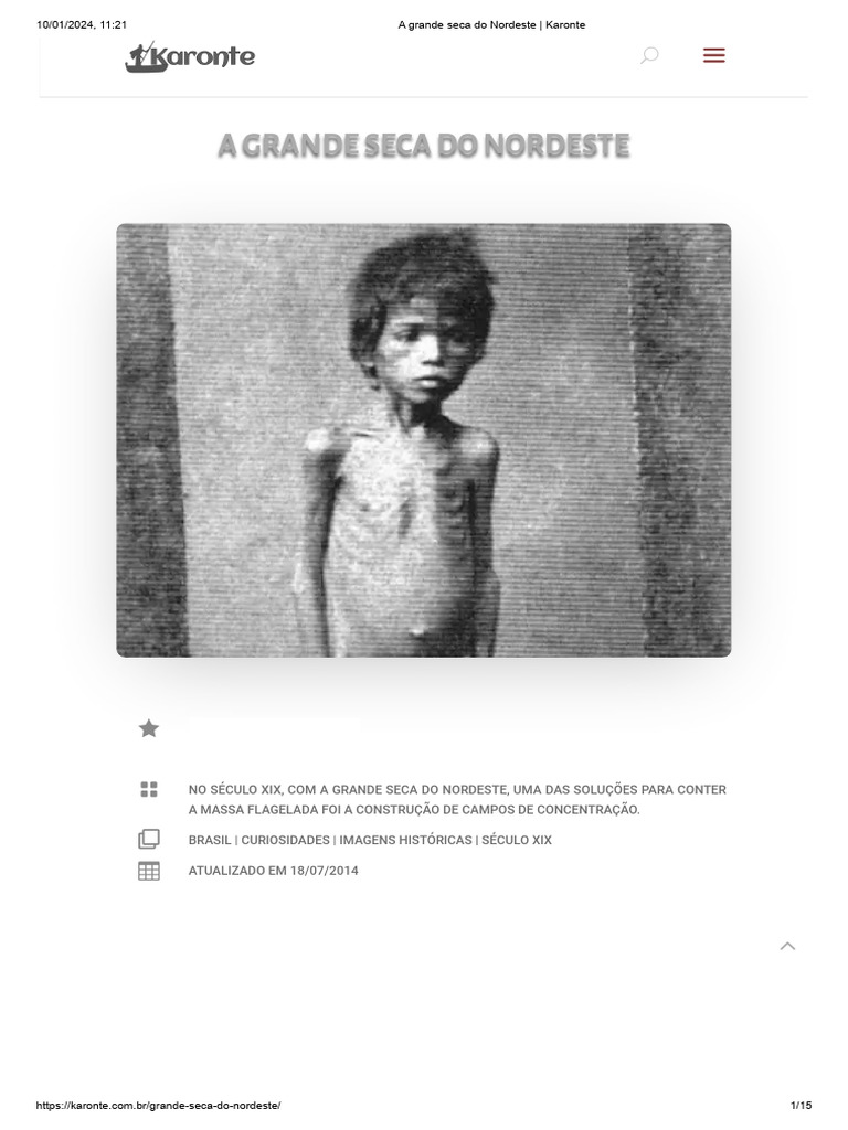 A Grande Seca Do Nordeste - Karonte | PDF