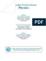 Physics: Intermediate Practical Manual