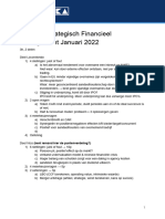 Examen Strategisch Financieel Management Januari 2022