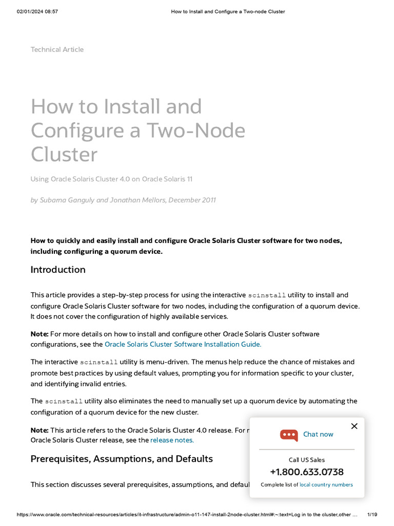 How To Install and Configure A Two-Node Cluster | PDF | Computer ...