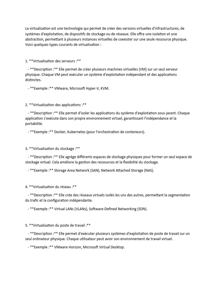 Types de virtualisation expliqués | PDF | Virtualisation | Machine ...