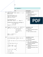 Functions Marking Scheme