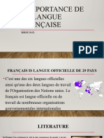 L'importance de La Langue Française