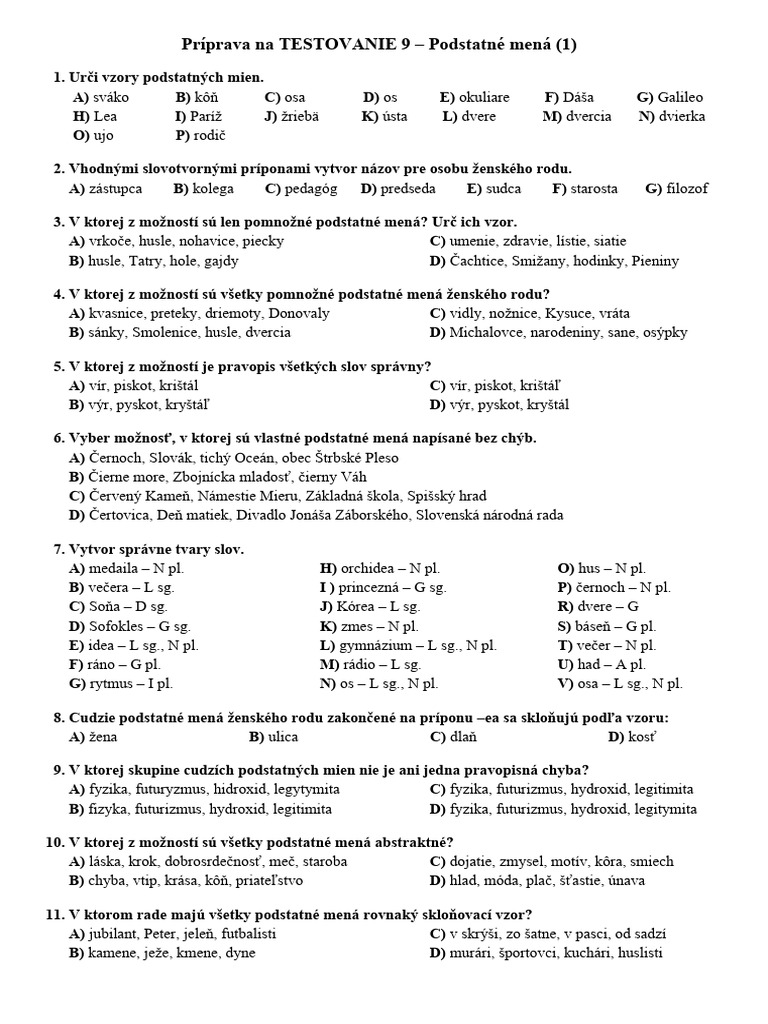 Pr prava na t9 podstatn men pdf