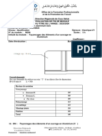 EFMFaçonnages Des Éléments D'un Ouvrage en Aluminium M204