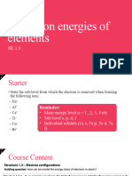 HL 1.3 Ionization Energies of Elements
