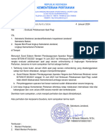 Surat Sekjen Nomor B-25 - Evaluasi Apel Pagi